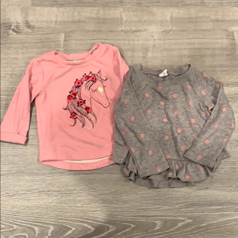 Baby gap girls long selves tops